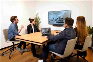 חדר ישיבות בחדר עבודה- קומפורטק ספייס גבעת שמואל